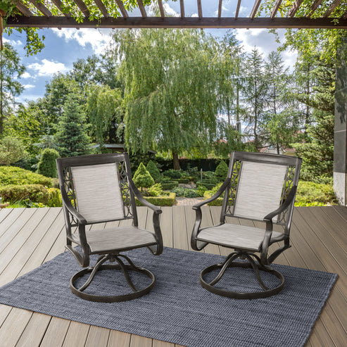 Swivel Outdoor Rockers, 2 Pack